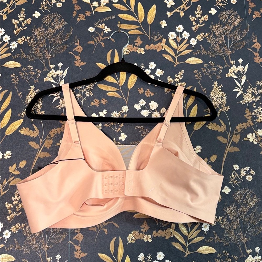 Knix Revolution Shadow Mesh Bra Seamless Light Peach Everyday Comfort Bra - Picture 7 of 9